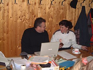 warme Kopfbedeckungen waren Pflicht an diesem Tag