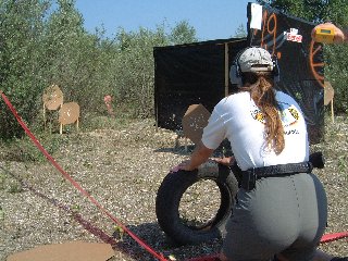 Nicole beim Start.