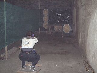 Gabi bei der Vorbereitung zum Speedshoot